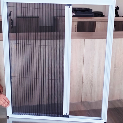Fold Height 15mm Plisse Insect Screen For Pleated Door Screen Mesh Mosquito Net