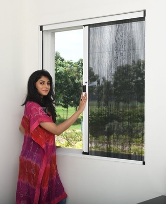 Cuttable Installation Plisse Insect Screen Folding Net For Door