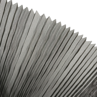 18 X 16 Mesh Pleated Insect Screen Long Lasting Fire Resistant