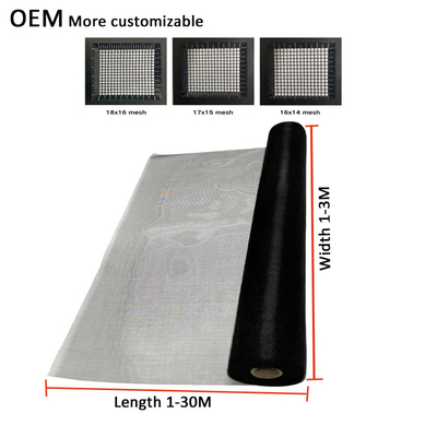 Window Door Screens PVC Coated Fiberglass Mosquito Mesh