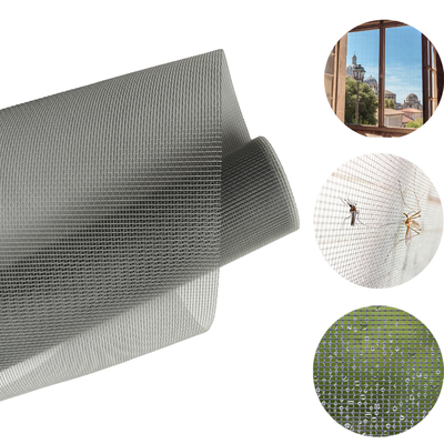Customizable 22*22 Fiberglass Mosquito Mesh With Yellow Coating 0.28mm Wire Diameter And 1.2m Width