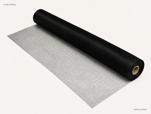 Plain Woven Fiberglass Insect Screen Offering Tensile Strength ≥200N Custom Logo High Strength Mesh for Doors and Windows