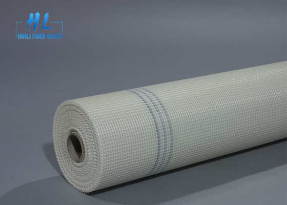 Tensile Strength 800N Fiberglass Mesh Netting Glass Fiber Screen Rolls Coated In White And Blue