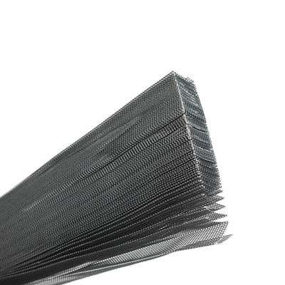 8ft 9ft Grey Color Polyester Folding Window Screen Mosquito Pleated Mesh