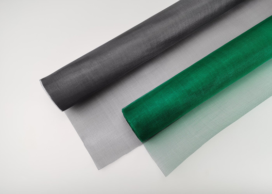 Anti Insect 5ft * 100ft Fiberglass Mosquito Netting For Windows Silver Gray
