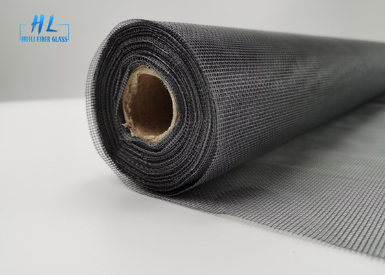 1.2m * 30m Roll 18*16 Mesh Fiberglass Fly Screen Grey PVC Coated